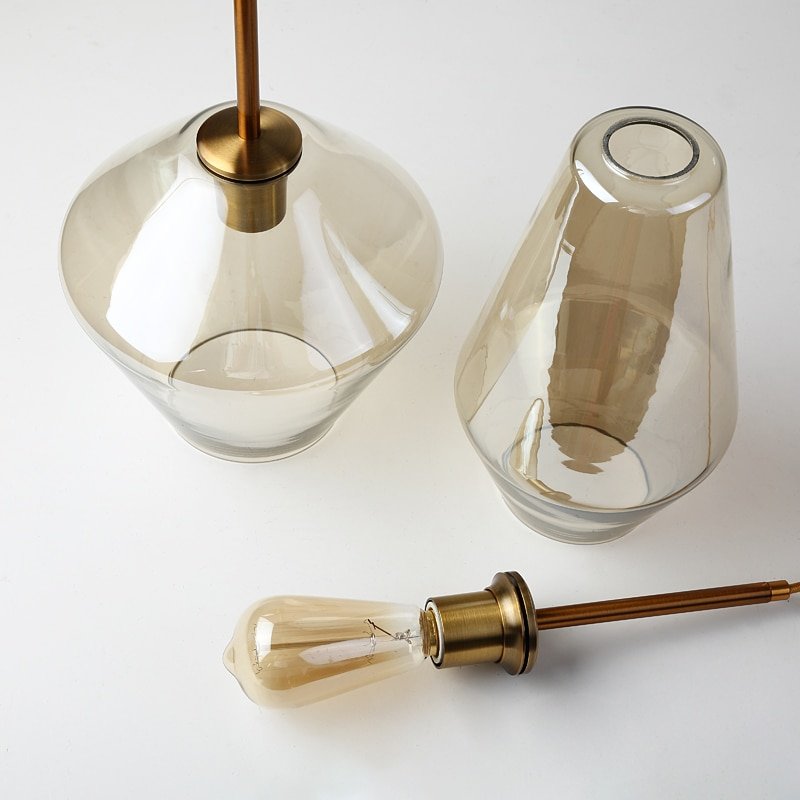 Nordic Pendant Lights Modern Glass Hanglamp For Bedroom Dining Room Loft Decor Bar Luminaire Suspension 6