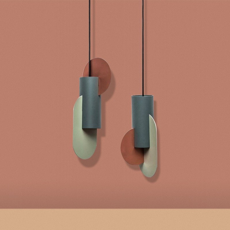 Danish Designer Pendant Lights Creative Splicing Iron Hanglamp For Dining Room Bedroom Nordic Home Decor Luminaire Suspension 2