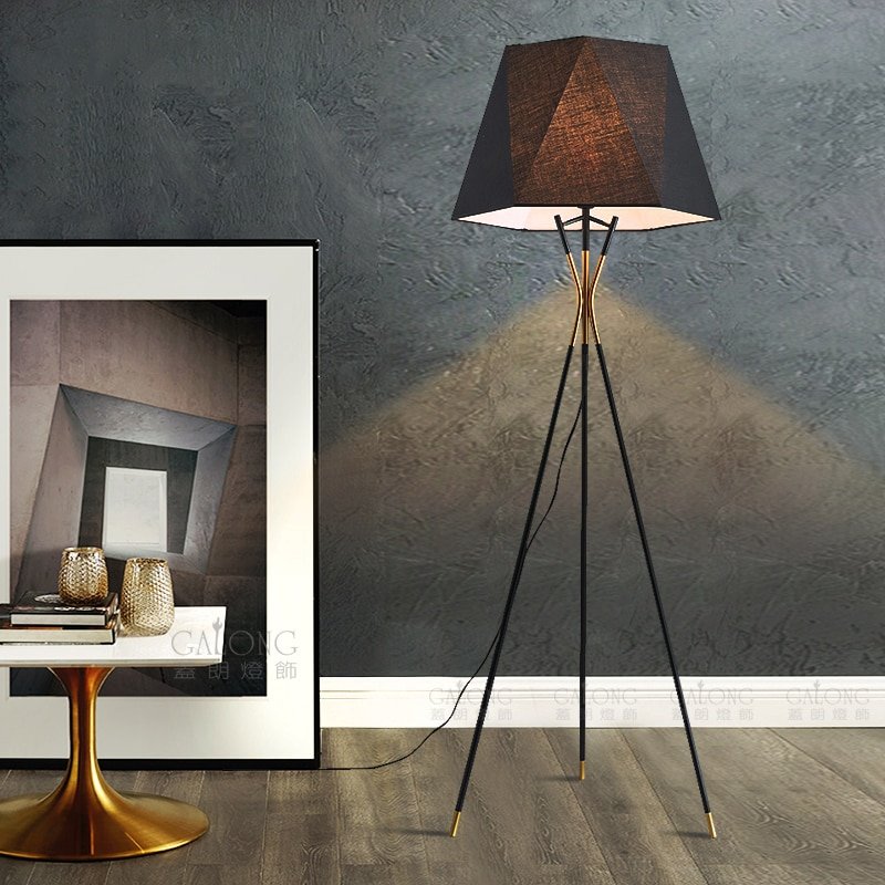 Nordic Floor Lamp Postmodern Minimalism Floor Lamps For Living Room Bedroom Home Decor Bedside E27 Iron Tripod Standing Lamp 1