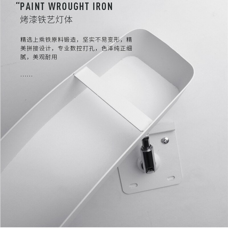 Modern Led Wall Lamp Minimalist Iron Wall Lamp For Living Room Bedroom Stairs Light Nordic Bedside Wall Light Bathroom Fixtures 5