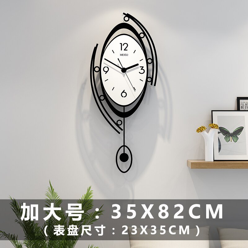 Pendulum Large Wall Clock Modern Design Minimalist Creative Living Room Silent Wall Clock Nordic Reloj Pared Home Decor ZP50ZB 6