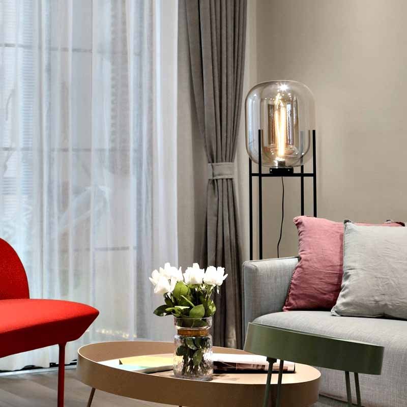 Nordic Floor Lamp Modern Iron Glass Floor Lamps For Living Room Bedroom Study Decoration Light Home E27 Table Lamp Standing Lamp 4