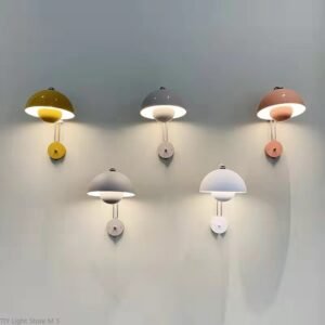 Modern Iron LED Wall Lamp Color Flower bud Wall Light nordic Living   Dining Room Kitchen Wall Sconce Bedroom Indoor Decor Light 1