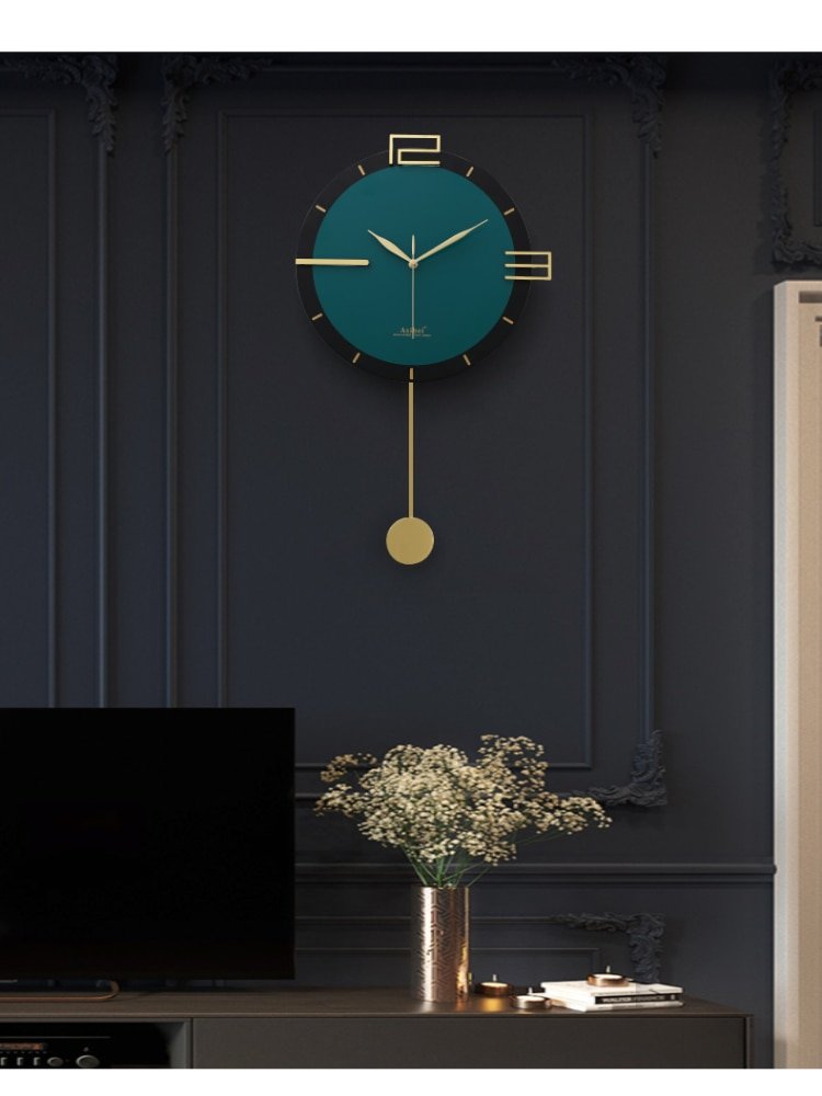 Minimalist Pendulum Wall Clock Modern Design Luxury Large Wall Clock Living Room Silent Reloj Pared Grande Wall Decor LL50WC 5