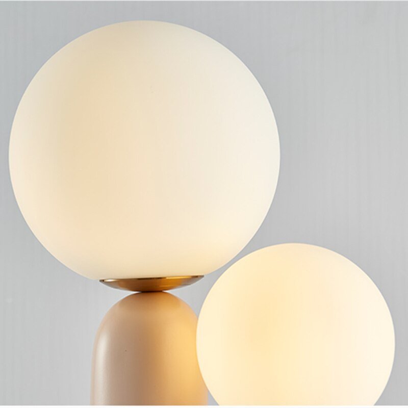 Post-modern Led Table Lamp Resin Glass Ball Table Lamps For Living Room Bedroom Nordic Art Decor Light Home Night Bedside Lamp 6
