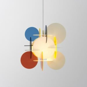 Nordic Postmodern Pendant Lights Colorful Acrylic Hanging Lamp For Dining Room Bedroom Baby Room E27 Home Loft Decor Luminaire 1