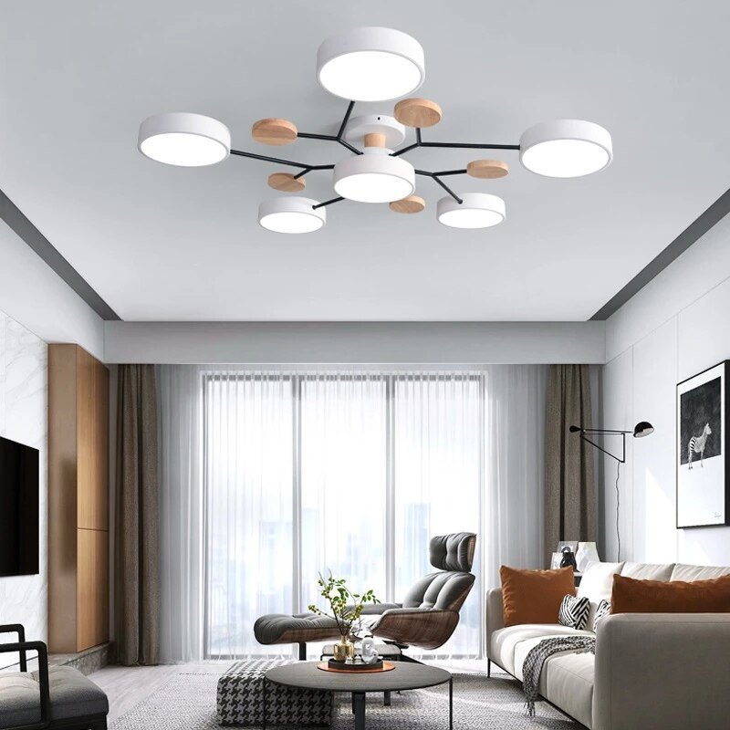 Modern Minimalist Living Room Acrylic Lamp Shade Led Ceiling Lamp For Living Room Bedroom Dining Room Nordic Decor Chandelier 2