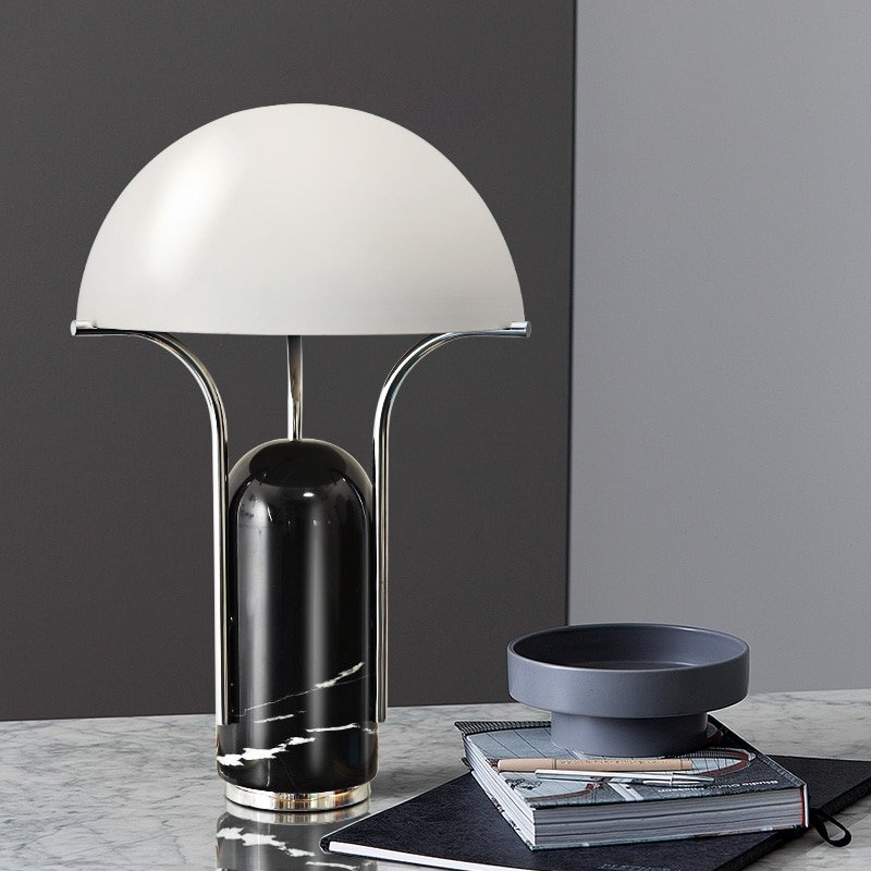 Nordic Led Table Lamp Postmodern Marble Table Lamps For Living Room Bedroom Study Desk Decor Lights E14 Home Night Bedside Lamp 1