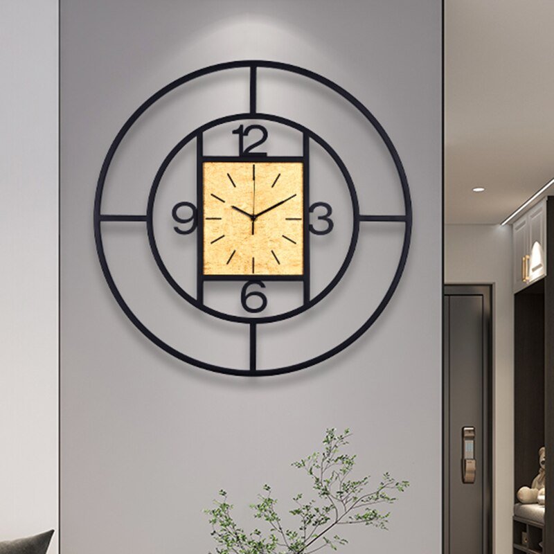 Silent Clocks Wall Home Modern Design Luxury Retro Minimalist Large Digital Clock 3d Living Room Relojes De Pared Room Decor 3