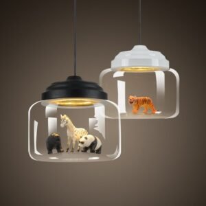 Modern Led Pendant Lights Creative Animal Hanglamp For Dining Room Bedroom Baby Room Nordic Bar Decor Glass Luminaire Suspension 1