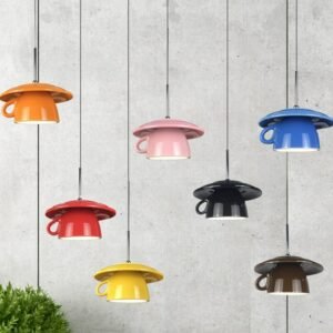 Nordic Led Pendant Lights Modern Colorful Ceramic Hanging Lamp For Bedroom Dining Room Cafe Bar Decor Hanglamp Light Fixtures 1