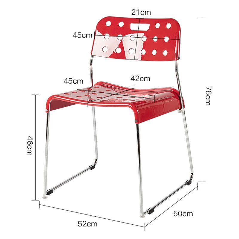 Wuli Medieval Plastic Backrest Dining Chair Nordic Net Red Ins Style Simple Coffee Shop Studio Cheese Hole Chair 5