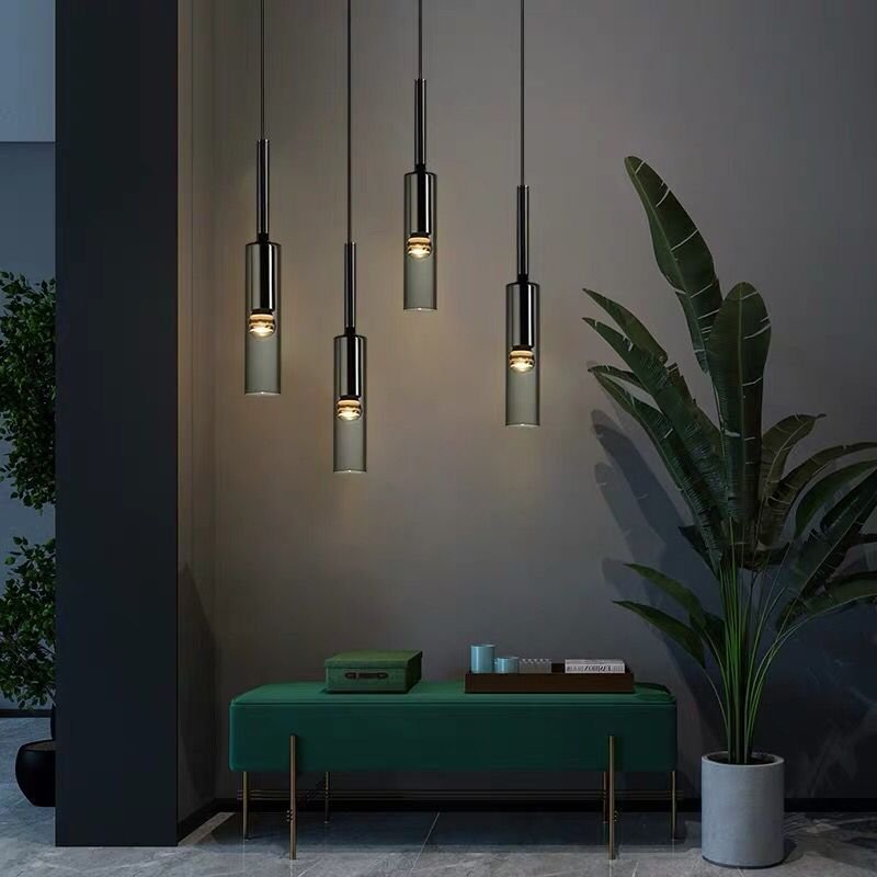 Modern Led Pendant Lights Copper Crystal Hanging Lamp For Living Room Bedroom Dining Room Bar Decor Nordic Home Bedside Lamp 2