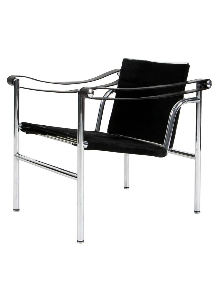 Wuli Nordic Medieval Furniture Bascuran Armchair Casual Single Retro Office Bauhaus Steel Pipe Cowhide Classic Design 6