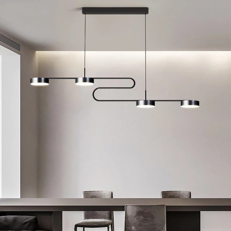Modern Led Pendant Lights For Bedroom Living Dining Room Kitchen Hall Bar Nordic Home Decor Chandelier With Remote Control 4