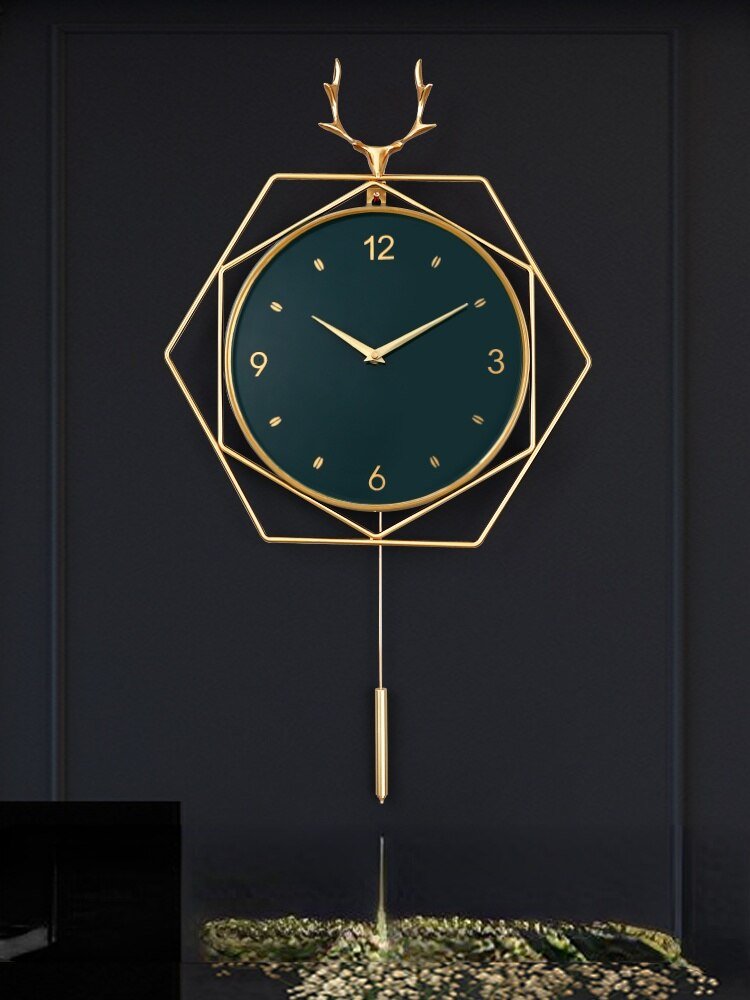 Nordic Minimalist Wall Clock Living Room Creativity Silent Luxury Wall Clock Modern Design Reloj De Pared Wall Decor LL50WC 2
