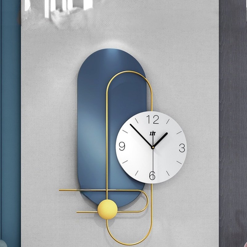 Nordic Luxury Wall Clock Living Room Creativity Silent Wall Clock Modern Design Minimalist Reloj Pared Wall Decoration LL50WC 6