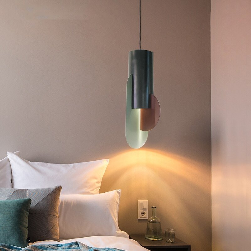 Danish Designer Pendant Lights Creative Splicing Iron Hanglamp For Dining Room Bedroom Nordic Home Decor Luminaire Suspension 4