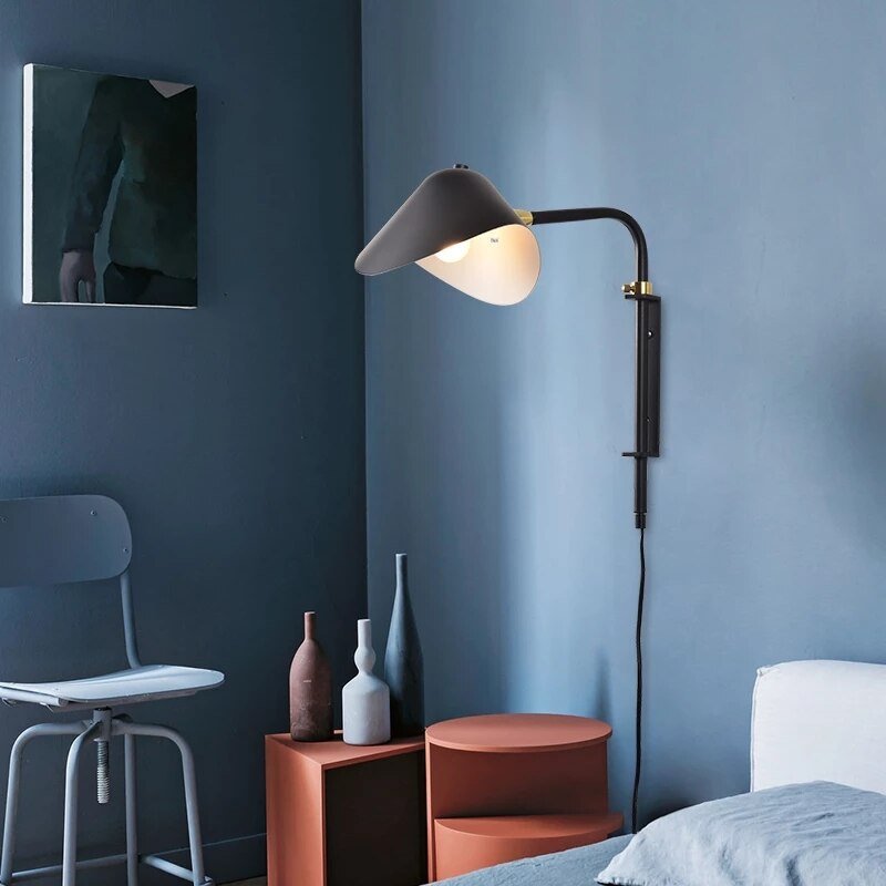 Modern Designer Wall Lamp Iron DuckbillWall Lamps For Living Room Bedroom Nordic Home Decor Loft Lamp E27 Bedside Wall Light 2