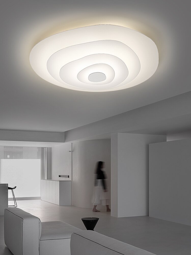 Nordic creative led ceiling lamp 2021 new modern minimalist round study Water ripples ceiling light living room decor Luminaire 2