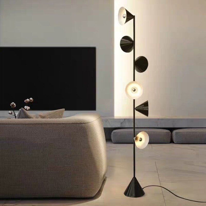 Modern Led Floor Lamp Iron Trumpet Floor Lamps For Living Room Bedroom Study Decor Light Nordic Indoor Lighting  Standing Lamp 2