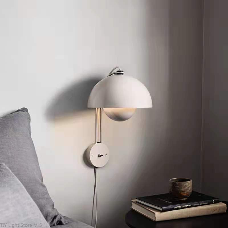 Modern Iron LED Wall Lamp Color Flower bud Wall Light nordic Living   Dining Room Kitchen Wall Sconce Bedroom Indoor Decor Light 2