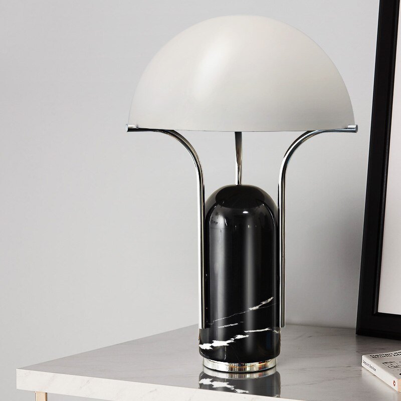 Nordic Led Table Lamp Postmodern Marble Table Lamps For Living Room Bedroom Study Desk Decor Lights E14 Home Night Bedside Lamp 3