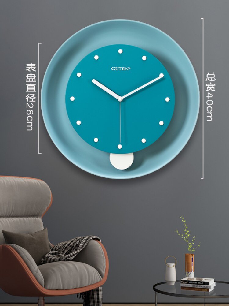 Minimalist Nordic Wall Clock Living Room Silent Creativity Metal Wall Clock Modern Design Reloj Pared Grande Home Decor LL50WC 5
