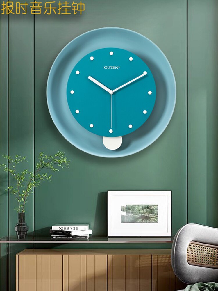 Minimalist Nordic Wall Clock Living Room Silent Creativity Metal Wall Clock Modern Design Reloj Pared Grande Home Decor LL50WC 2