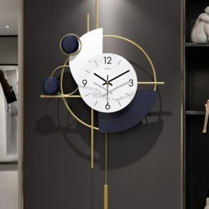 Cute Metal Wall Clock Modern Design Fashion Silent Minimalist Wall Clock Art Nixie Kitchen Relogio De Parede Room Decor YH 1