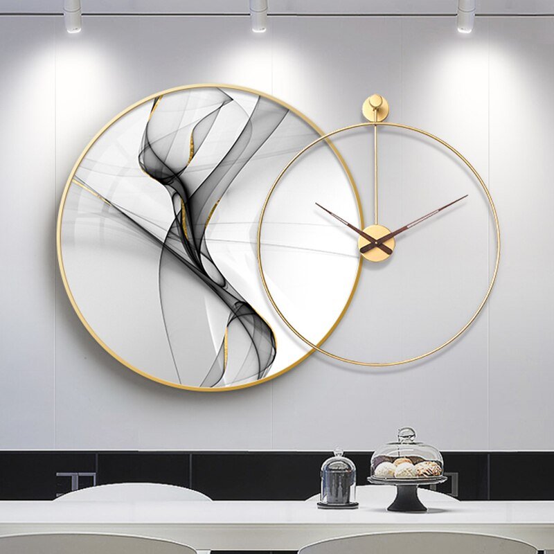 Large Christmas Wall Clock Living Room Luxury Industrial Bathroom Wall Clock Metal Modern Relogio Parede Office Electronics 4