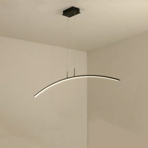 Modern Led Pendant Lights Minimalist Arc Iron Hanglamp For Dining Room Study Loft Decor Office Meeting Room Luminaire Suspension 1