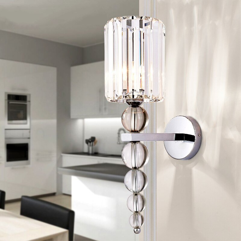 Modern Crystal Wall Lamp For Living Room Bedroom Loft Decor Nordic Bedside Wall Light Bathroom Fixtures Mirror Light Fixtures 3