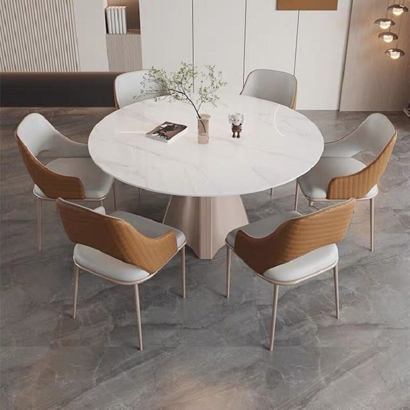 Wuli Minimalist Dining Chair Designer High-end Home Restaurant Italian Light Luxury Dining Chair Dining Table Chair Makeup Stool 6