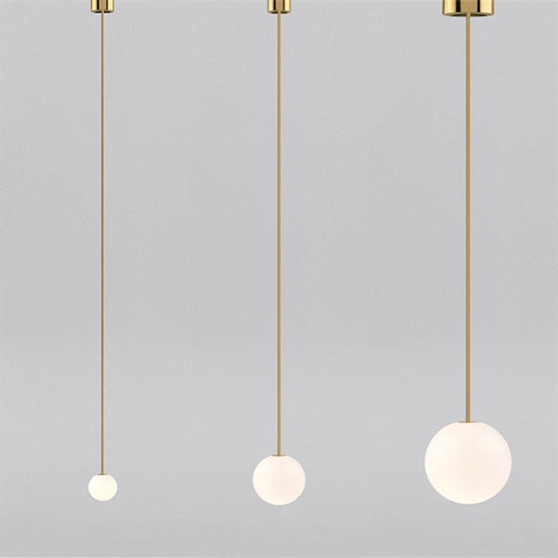 Modern Led Pendant Lights Nordic Minimalist Hanging Lamp For Living Room Bedroom Dining Room Glass Ball Hanglamp Light Fixtures 1