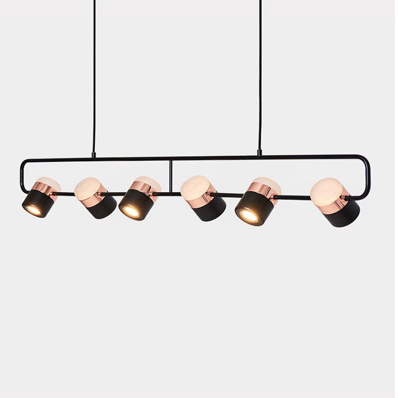 Modern Led Pendant Lights Simple Aluminum For Bedroom Dining Room Bar Decor Nordic Multi-head Hanging Spotlight Loft Fixtures 1