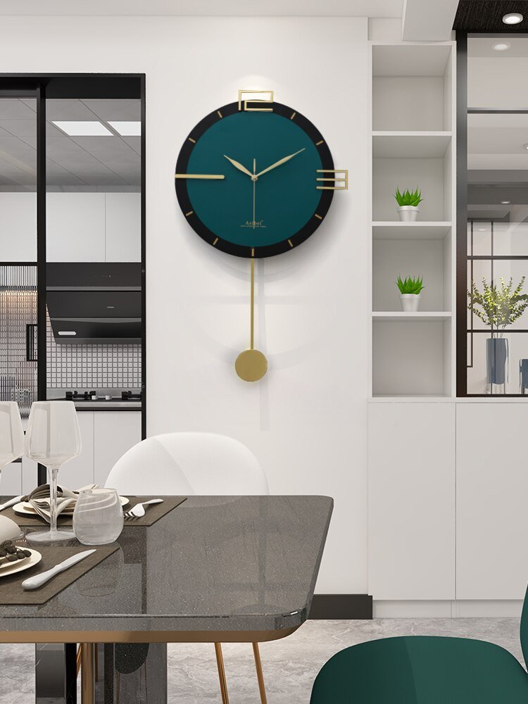 Minimalist Pendulum Wall Clock Modern Design Luxury Large Wall Clock Living Room Silent Reloj Pared Grande Wall Decor LL50WC 3