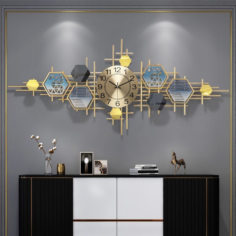 Aesthetic Living Room Decoration Modern Luxury Large Wall Clock Home Design Nordic Bathroom Wall Decoration Items XF30XP 3