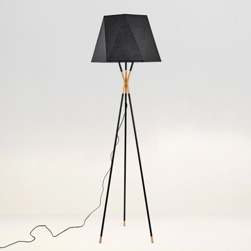 Nordic Floor Lamp Postmodern Minimalism Floor Lamps For Living Room Bedroom Home Decor Bedside E27 Iron Tripod Standing Lamp 2