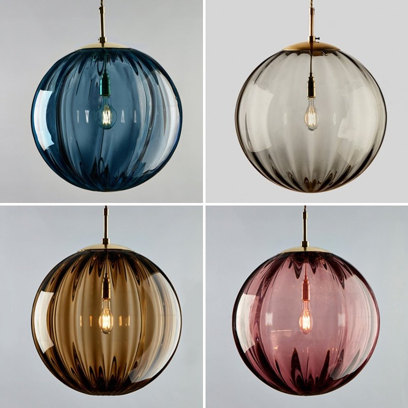 Modern Led Pendant Light Nordic Glass Ball Hanglamp For Bedroom Dining Room Bar Decor Loft Luminaire Suspension Kitchen Fixtures 1