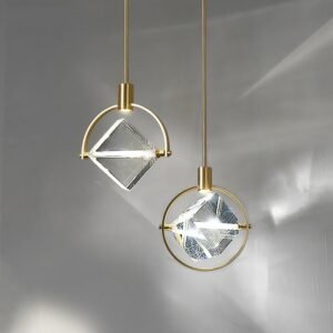 Modern Crystal Pendant Light Gold Led Hanglamp For Bedroom Dining Room Nordic Home Deco Loft Luminaire Suspension Light Fixtures 1