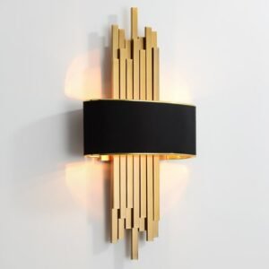 American Wall Lamp Postmodern Gold Iron Wall Lamp For Living Room Bedroom Loft Decor Luminaire Home Bedside Wall Light Fixtures 1