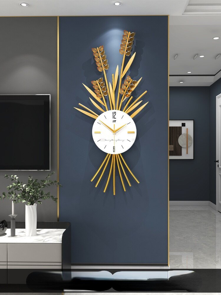 Barley Luxury Nordic Wall Clock Living Room Large Silent Metal Wall Clock Modern Design Reloj Pared Grande Home Decor LL50WC 3