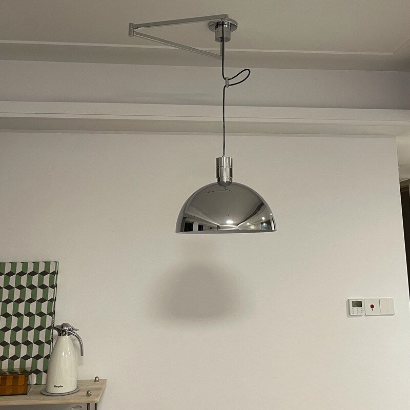 Nordic Rotatable Folding Led Pendant Lights Designer Vintage Lustre Metal Hanging Lamp Suspension Bedroom Living Room Decor 3