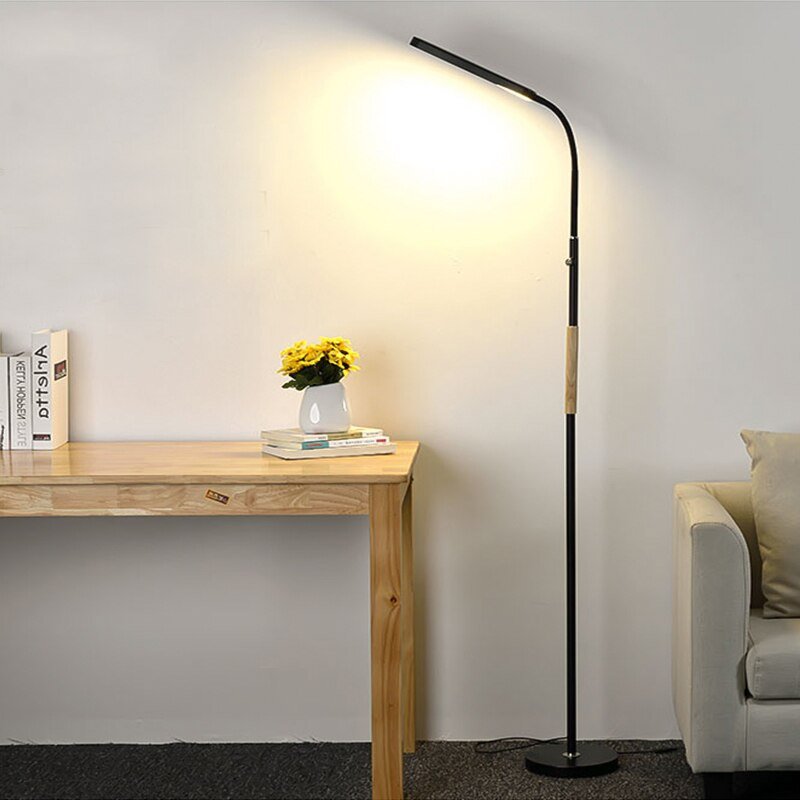 Modern Led Floor Lamp Minimalist Iron Floor Lamps For Living Room Bedroom Study Desk Reading Lamp Remote Control Standing Lamp 2