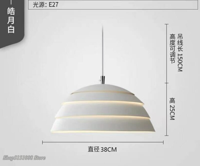 modern Nordic Hierarchical Hemisphere Pendant Lights Dining Room Bedroom Industrial Suspension Luminaire Design Led Hanging Lamp 6