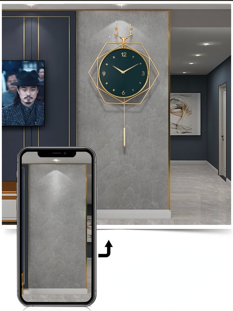 Nordic Minimalist Wall Clock Living Room Creativity Silent Luxury Wall Clock Modern Design Reloj De Pared Wall Decor LL50WC 5