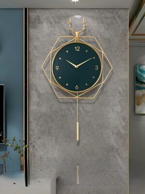Nordic Minimalist Wall Clock Living Room Creativity Silent Luxury Wall Clock Modern Design Reloj De Pared Wall Decor LL50WC 1