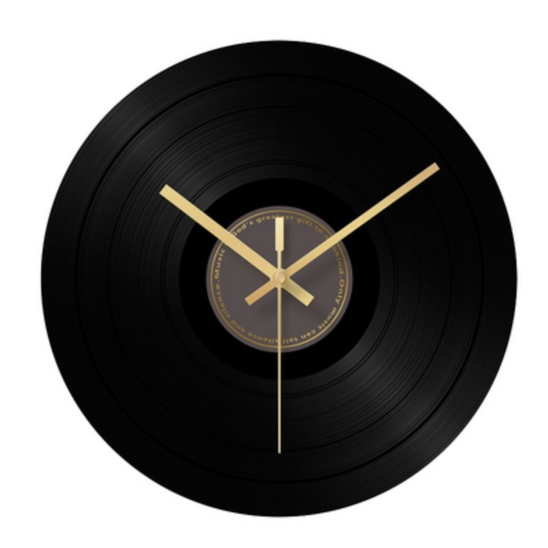 Wall Clock Modern Design Black Gold Wall Clocks Silent Vinyl Records Luminous Classic Stylish Home Decor Reloj De Pared XFYH 5