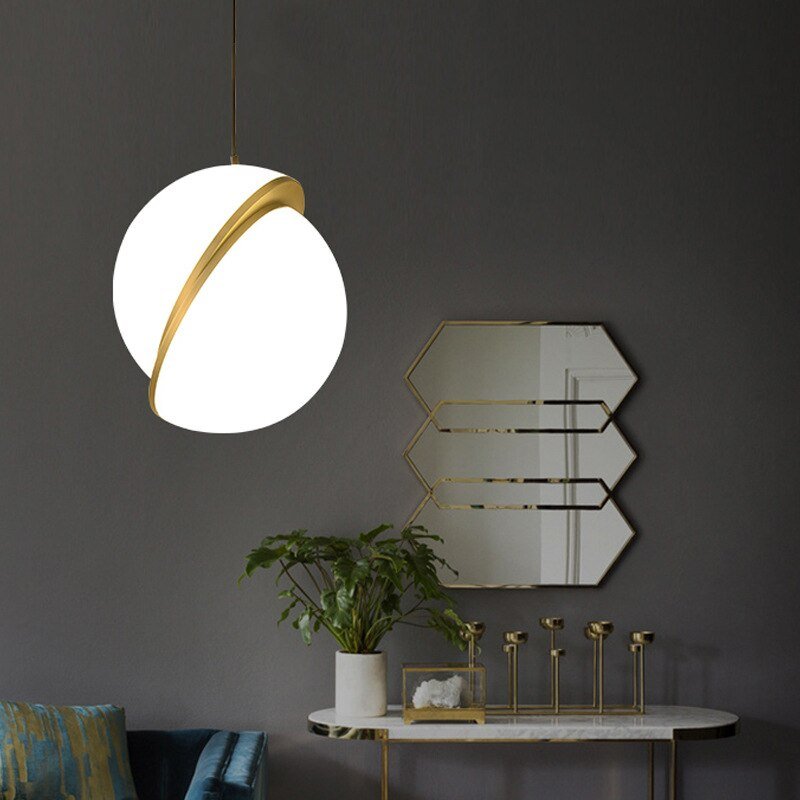 Nordic Designer Pendant Lights Modern Acrylic Ball Hanglamp For Living Room Bedroom Dining Room Loft Decor Luminaire Suspension 5